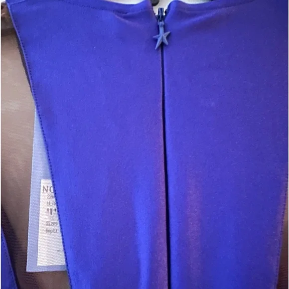 MUGLER Tule Illusion Paneled Angular Mini Dress - Picture 6 of 9